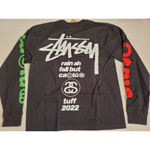 NWT STUSSY Cactus Plant Flea Market CPFM Black Long Sleeve T-Shirt AUTHENTIC, L - Picture 5 of 8